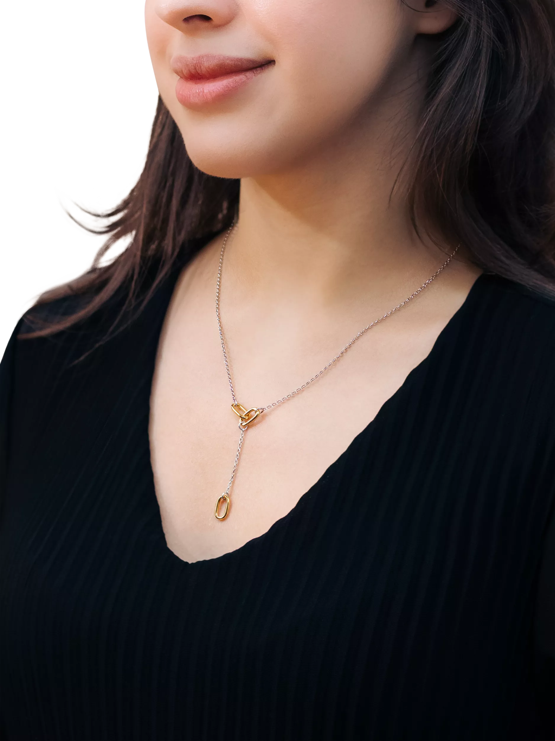 IBB paper link drop necklace 43-46cm (British brand)