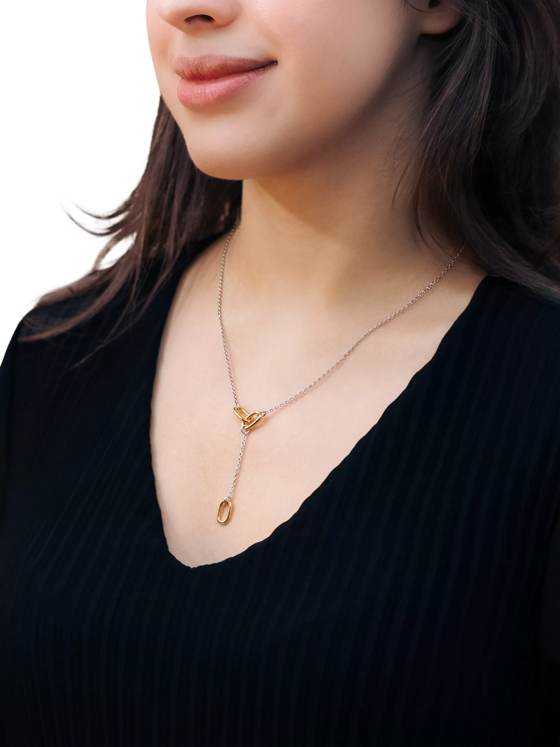 IBB paper link drop necklace 43-46cm (British brand)
