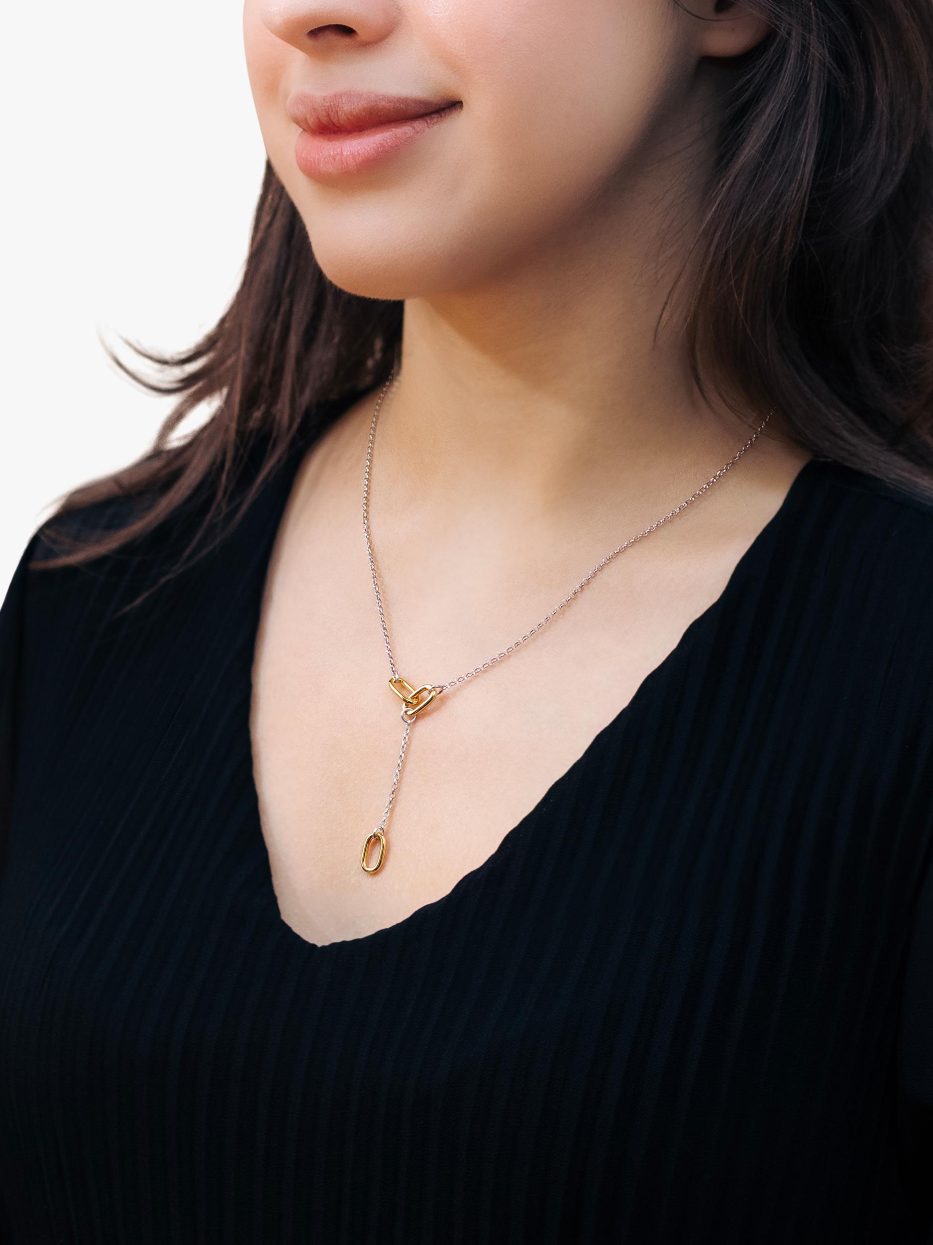 IBB paper link drop necklace 43-46cm (British brand)