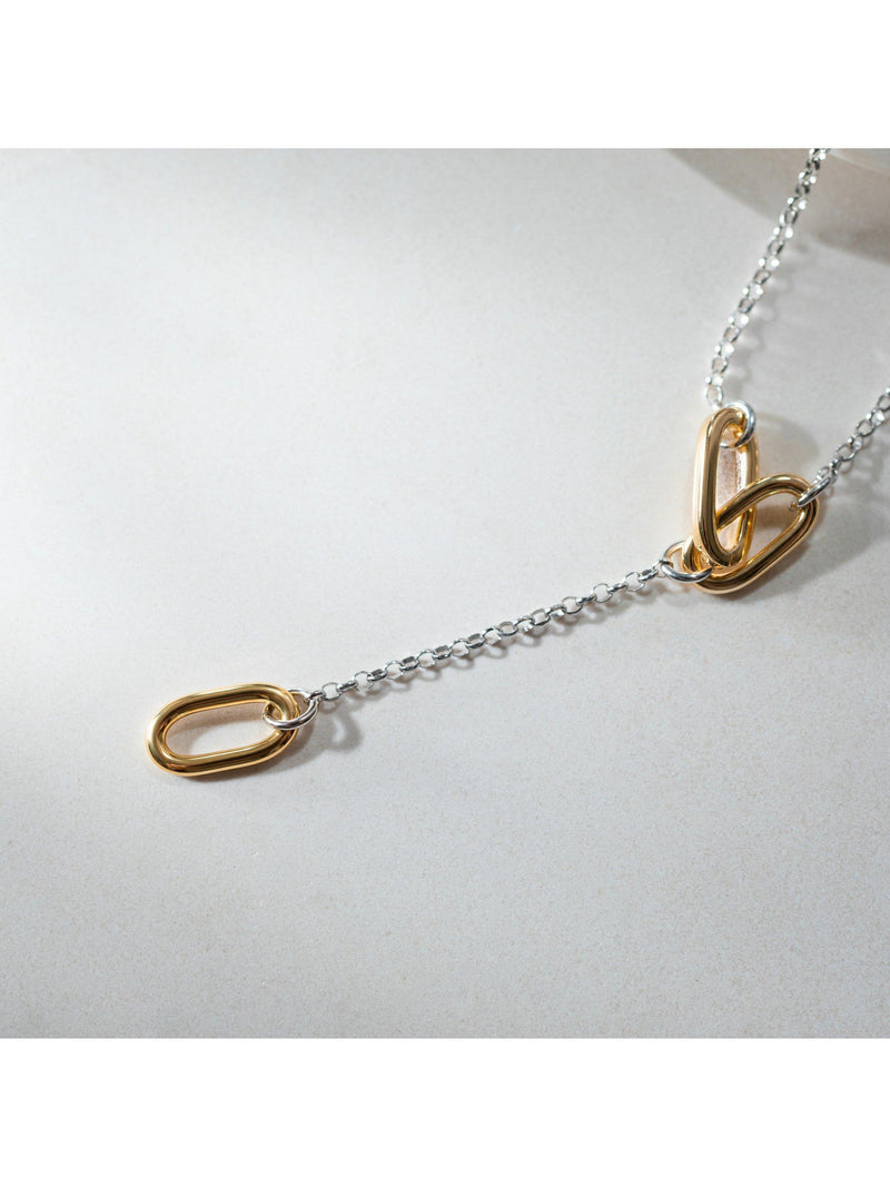 IBB paper link drop necklace 43-46cm (British brand)