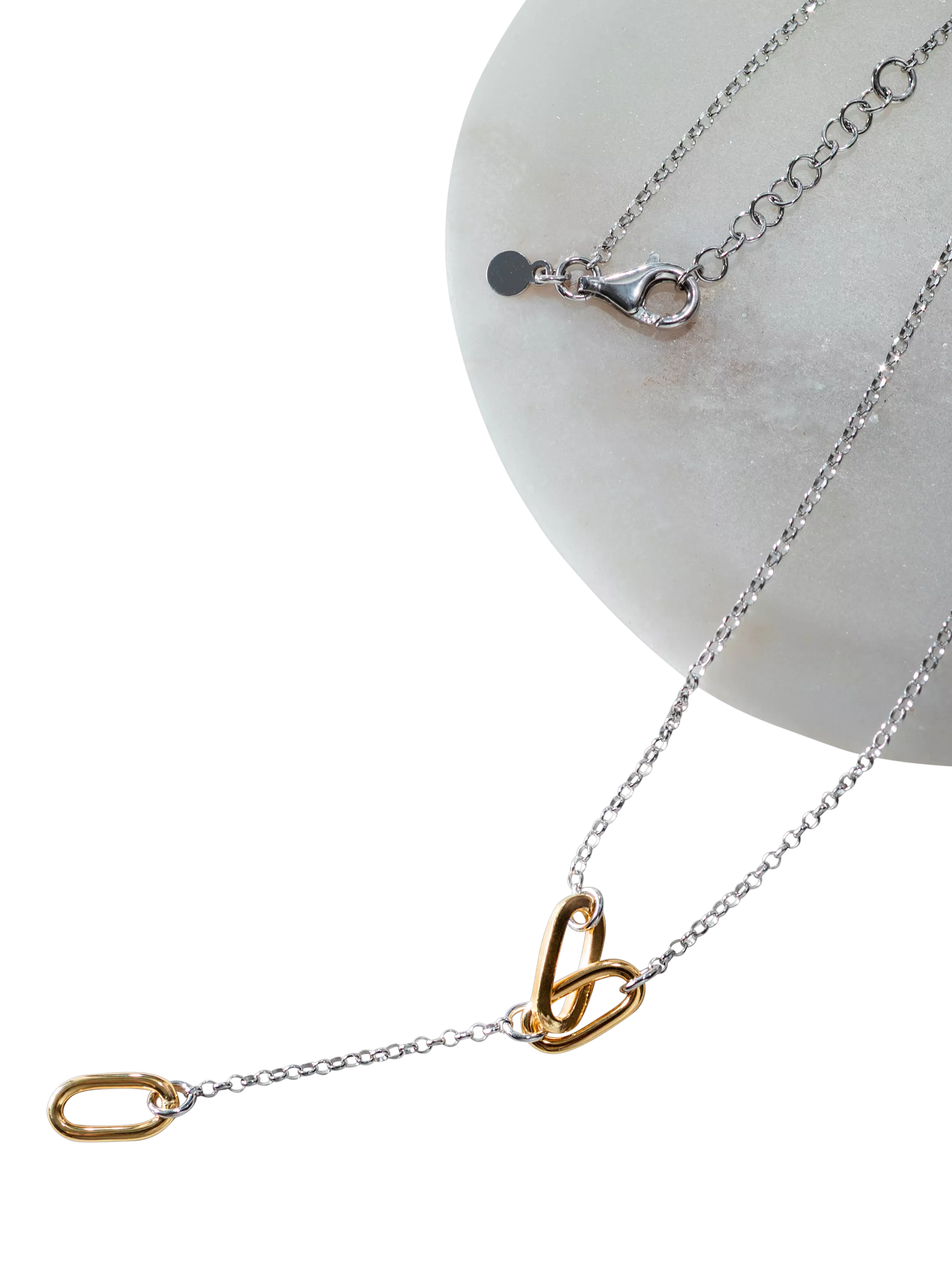 IBB paper link drop necklace 43-46cm (British brand)