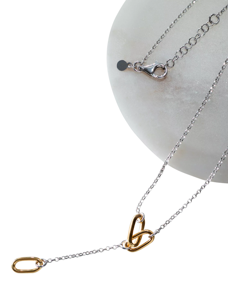 IBB paper link drop necklace 43-46cm (British brand)