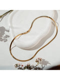 IBB triple herringbone gold necklace 41cm, imported from the UK