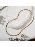 IBB triple herringbone gold necklace 41cm, imported from the UK