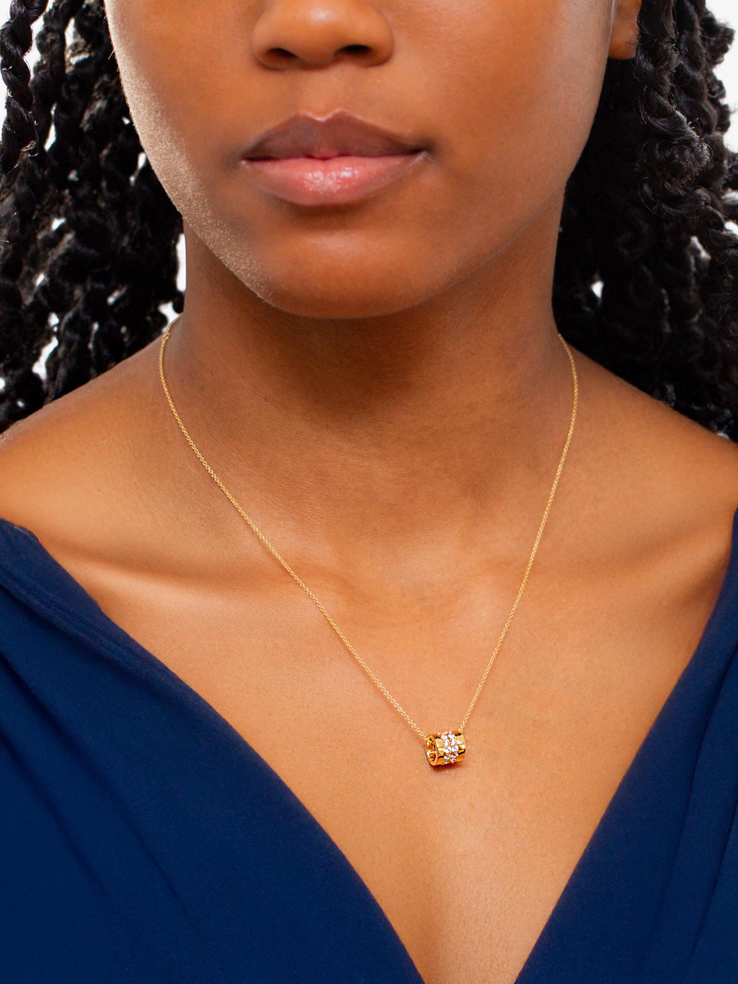 IBB 9ct yellow gold cubic zirconia ring necklace - British product