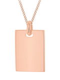 IBB dog tag necklace rose gold personalised - British product