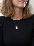 IBB dog tag necklace rose gold personalised - British product