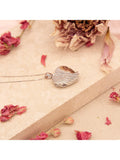IBB sterling silver angel wing heart locket pendant necklace - British product