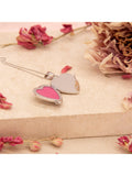 IBB sterling silver angel wing heart locket pendant necklace - British product