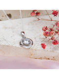 IBB sterling silver cubic zirconia knot pendant - British product