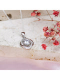 IBB sterling silver cubic zirconia knot pendant - British product