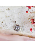 IBB sterling silver cubic zirconia knot pendant - British product