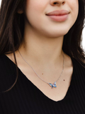 IBB Paua shell butterfly pendant necklace (British brand)