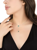 IBB cubic zirconia teardrop lariat necklace sterling silver, imported from the UK