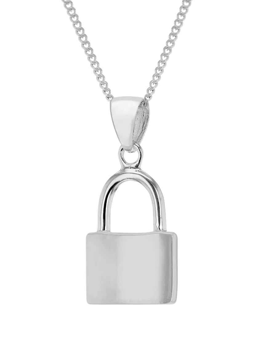 IBB padlock pendant necklace 46cm - British product