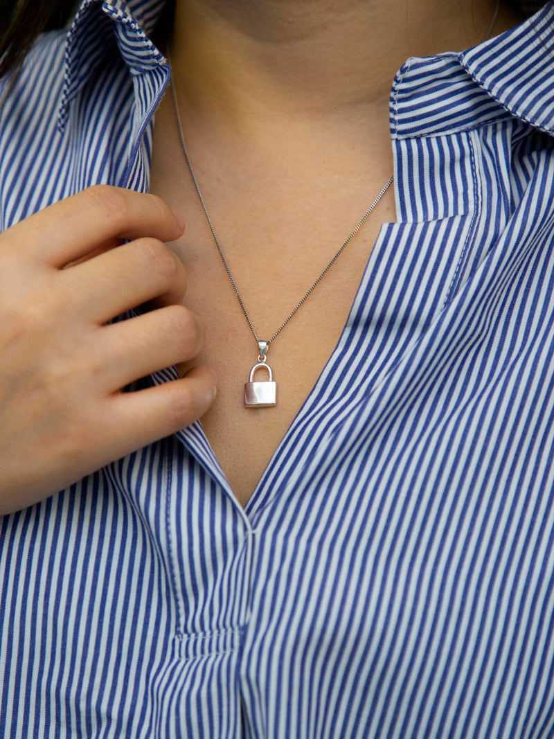 IBB padlock pendant necklace 46cm - British product
