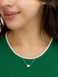 IBB sterling silver puff heart necklace (British brand)