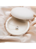 IBB sterling silver puff heart necklace (British brand)