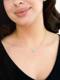 IBB cubic zirconia rainbow pendant necklace sterling silver (British brand)