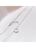 IBB cubic zirconia rainbow pendant necklace sterling silver (British brand)