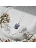 IBB personalised sterling silver dog tag necklace with adjustable chain - British product