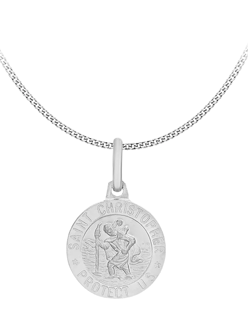 IBB St. Christopher sterling silver pendant necklace, imported from the UK