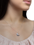 IBB sterling silver star and moon pendant necklace - British product