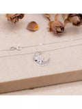 IBB sterling silver star and moon pendant necklace - British product