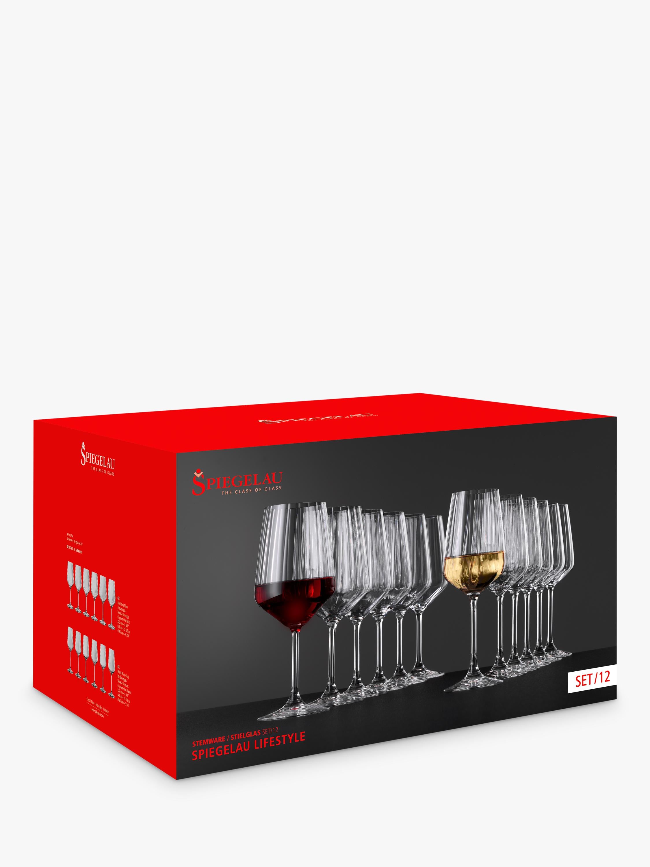 Spiegelau Lifestyle wine glasses 12 pack 630ml, UK version