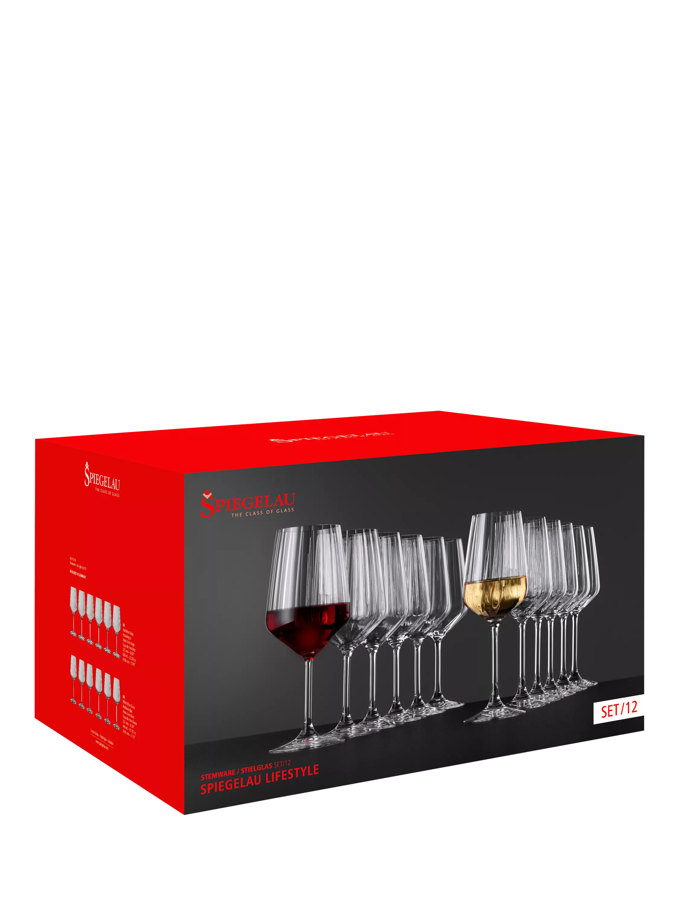 Spiegelau Lifestyle wine glasses 12 pack 630ml, UK version