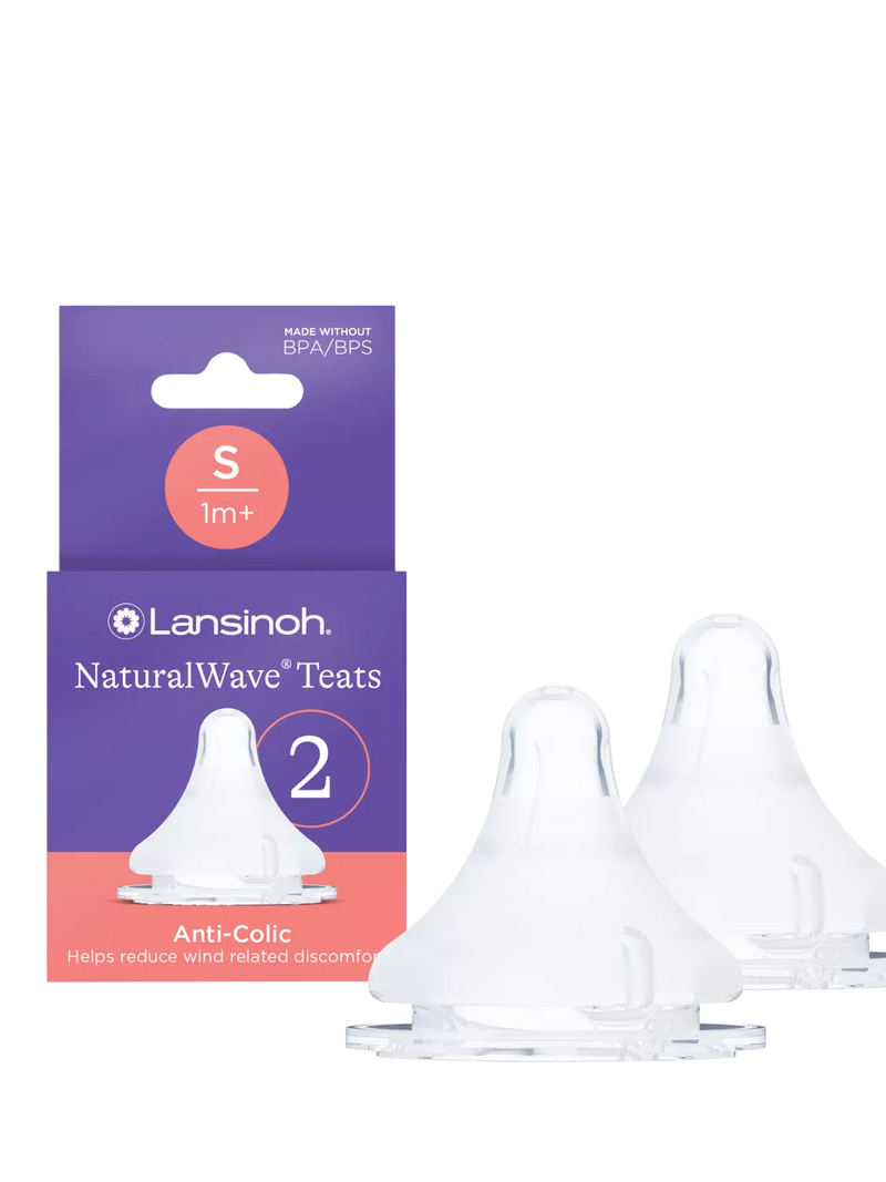 Lansinoh slow flow baby teats pack of 2 (British brand)