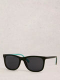 White Stuff Wayfarer sunglasses black recycled polycarbonate - British product