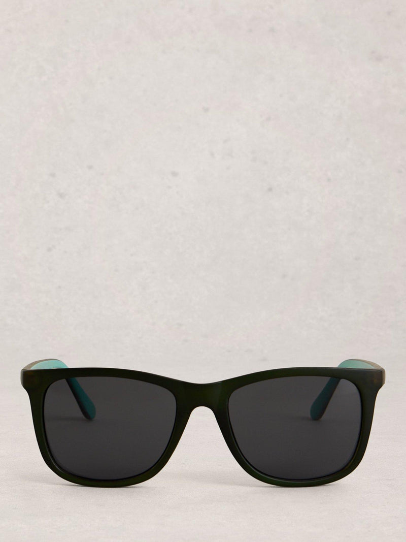 White Stuff Wayfarer sunglasses black recycled polycarbonate - British product