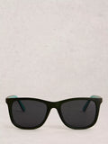 White Stuff Wayfarer sunglasses black recycled polycarbonate - British product