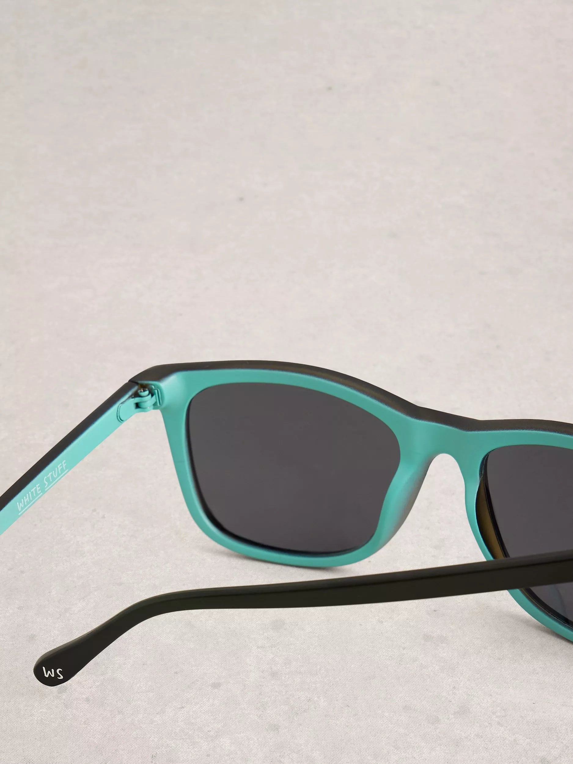 White Stuff Wayfarer sunglasses black recycled polycarbonate - British product
