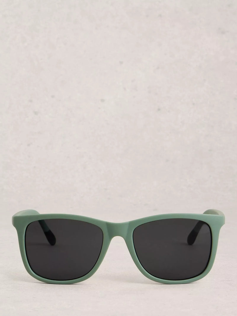 White Stuff Wayfarer sunglasses green, imported from the UK