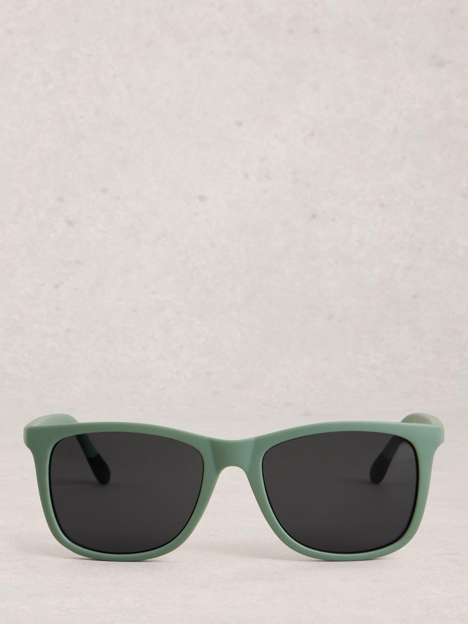 White Stuff Wayfarer sunglasses green, imported from the UK