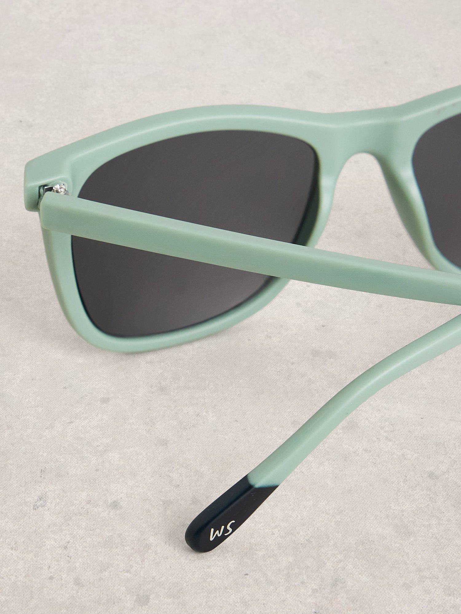White Stuff Wayfarer sunglasses green, imported from the UK