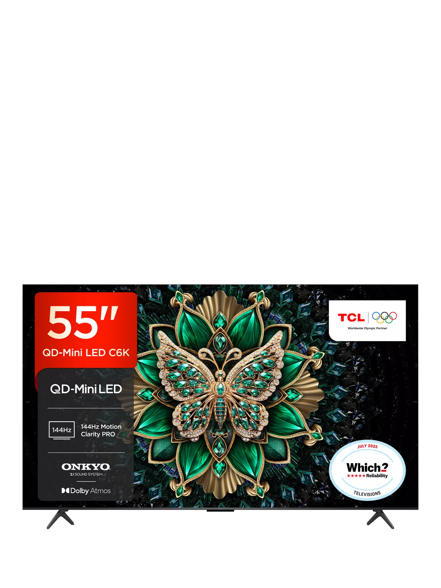 TCL 55C6K QLED Mini LED 4K TV 55 inch, UK version