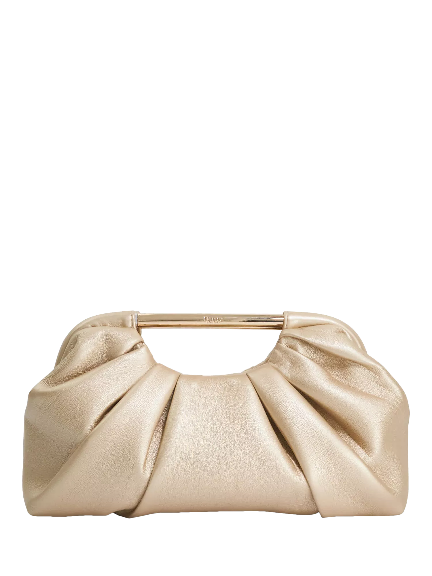 Dune London Ebecci ruched grab bag gold (British brand)