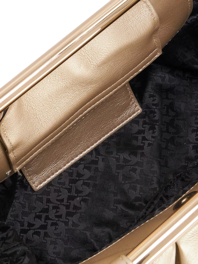 Dune London Ebecci ruched grab bag gold (British brand)