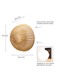 LG Outdoor Cerchio rattan wall lamp 40cm garden light, UK version