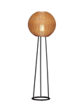 LG Outdoor Orta natural rattan floor lamp 1.2m, imported from the UK