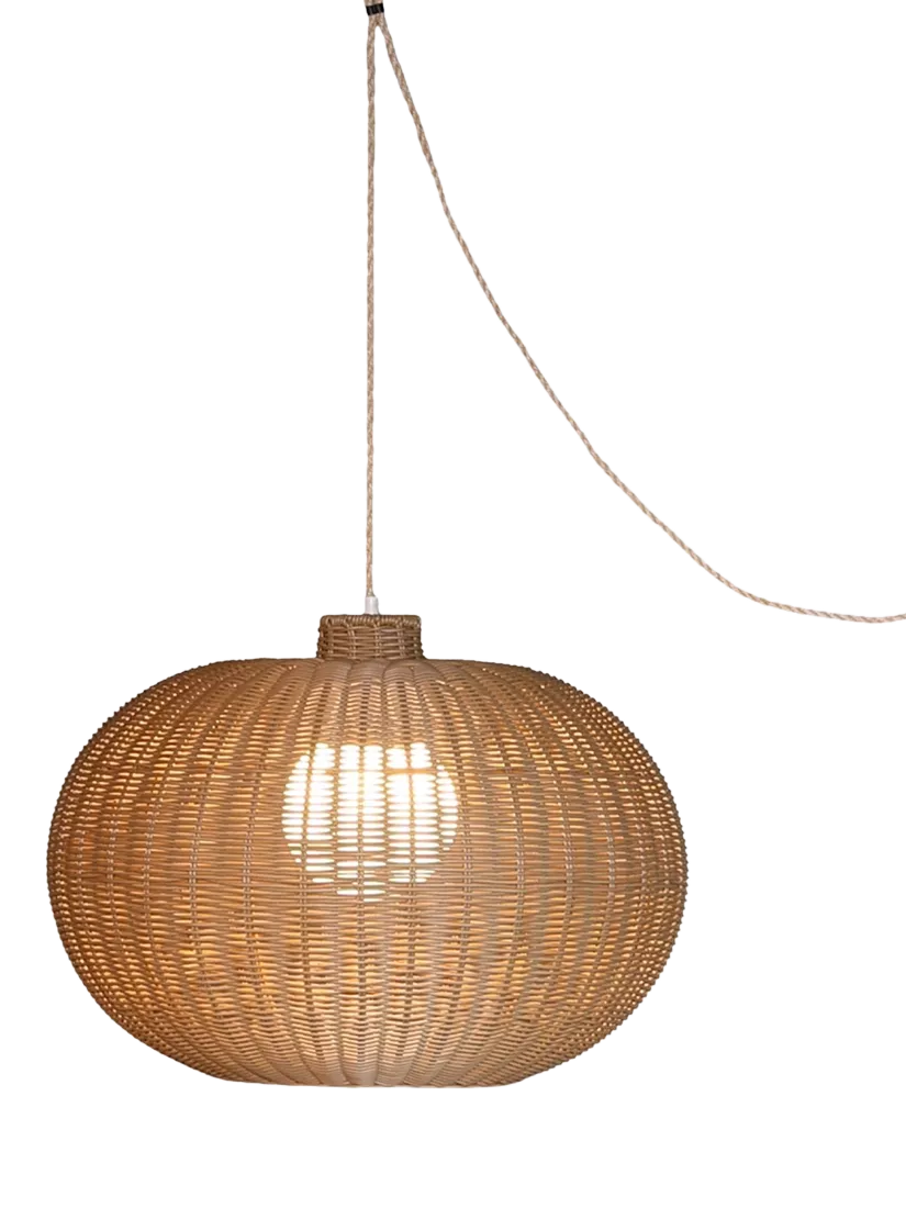 LG Outdoor Ravello rattan pendant lamp 55cm (British brand)