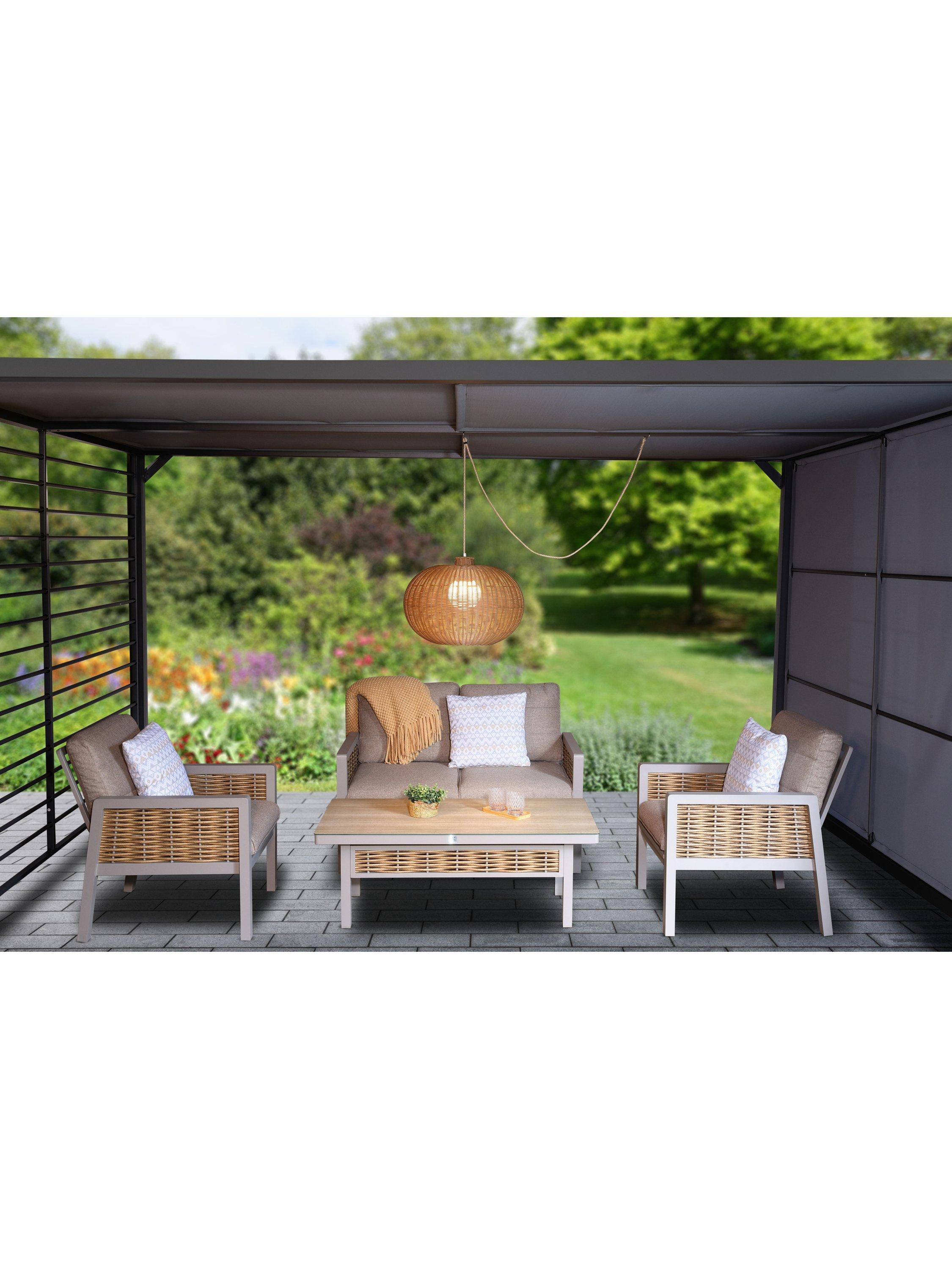 LG Outdoor Ravello rattan pendant lamp 55cm (British brand)