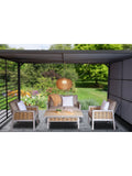LG Outdoor Ravello rattan pendant lamp 55cm (British brand)
