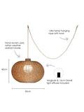 LG Outdoor Ravello rattan pendant lamp 55cm (British brand)