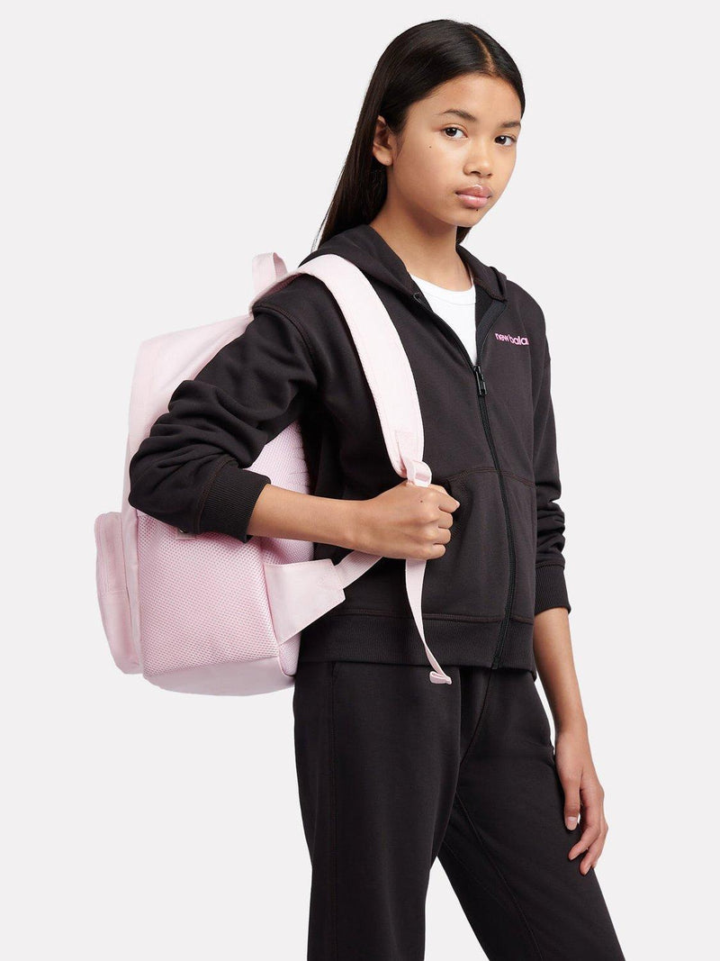 New Balance kids backpack with adjustable straps and front zip pocket, UK version