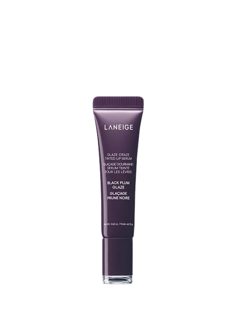 LANEIGE Glaze Craze Tinted Lip Serum, Black Plum Glaze
