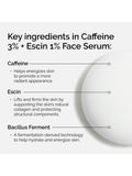 The Ordinary Caffeine 3% + Escin 1% Face Serum 30ml (British brand)